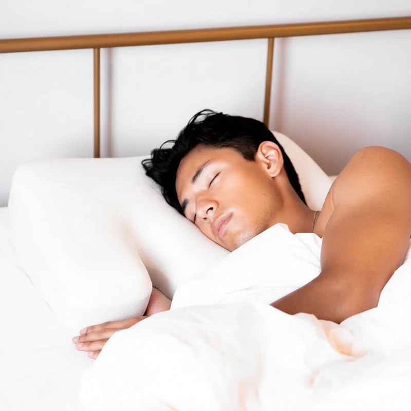 Euroselle Adaptive Pillow For Side Sleepers With Cooling Micro Airballs