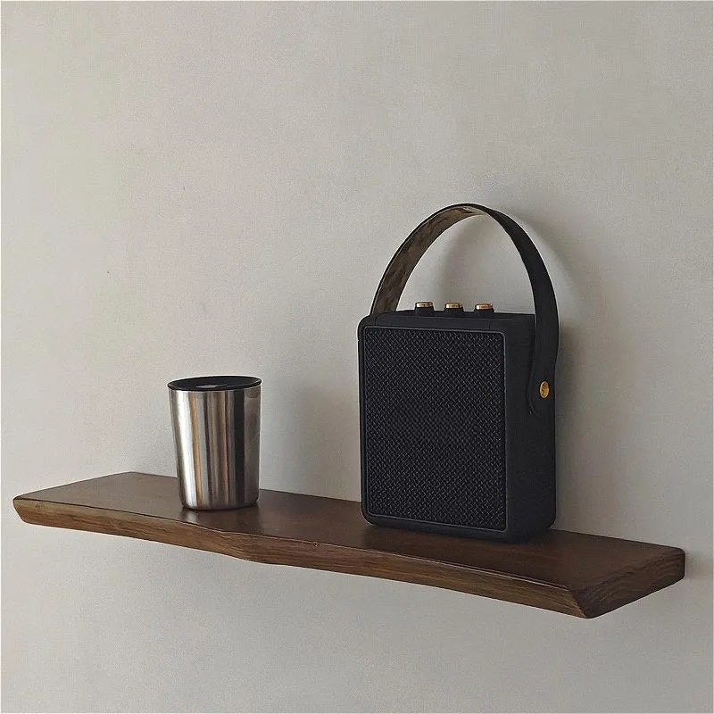 Euroselle Handcrafted Floating Wood Shelf Accent For Walls