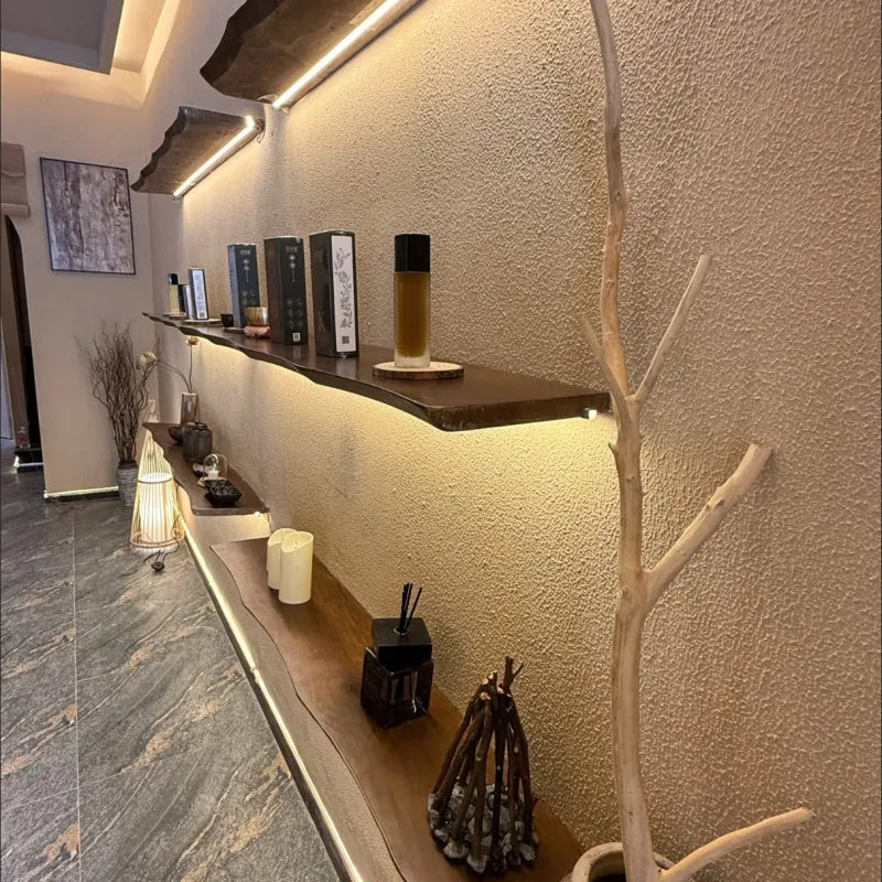 Euroselle Handcrafted Floating Wood Shelf Accent For Walls