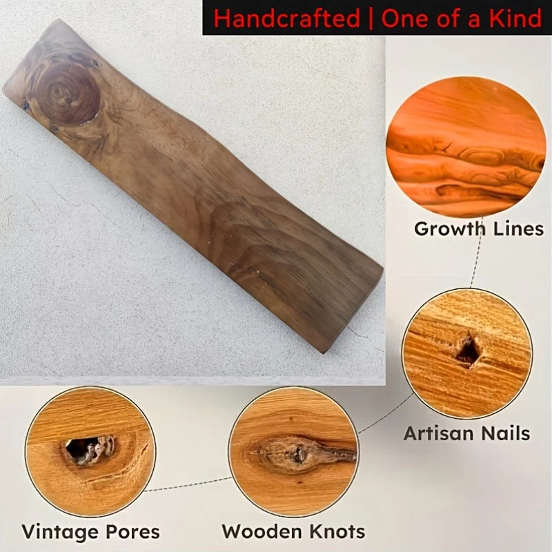 Euroselle Handcrafted Floating Wood Shelf Accent For Walls