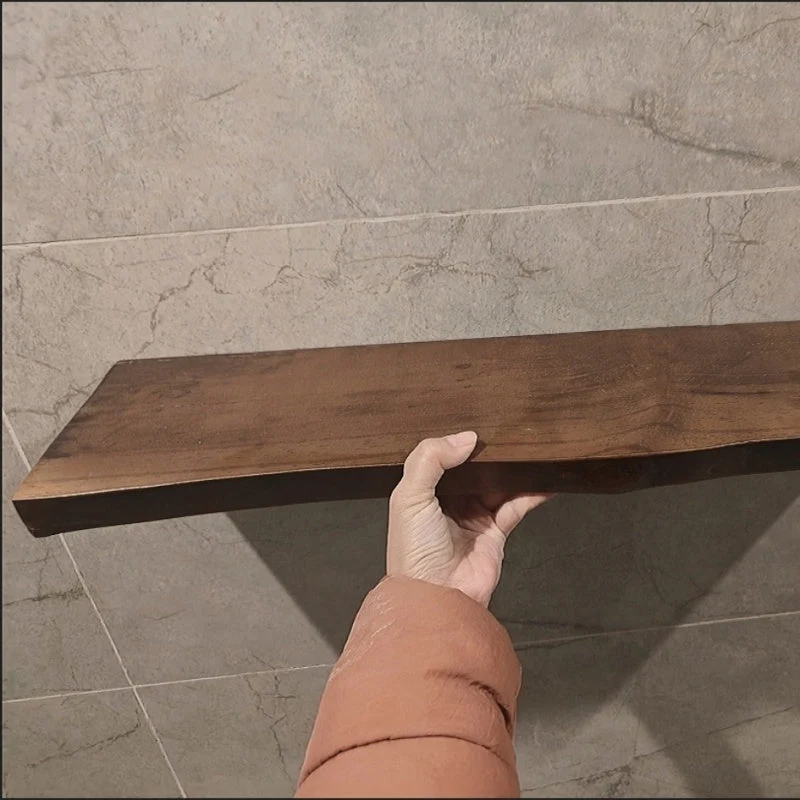 Euroselle Handcrafted Floating Wood Shelf Accent For Walls