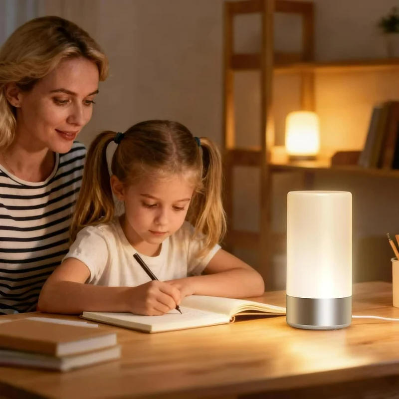 Euroselle Bedside LED Lamp 5W 3000K Touch Dimmable Indoor Lighting