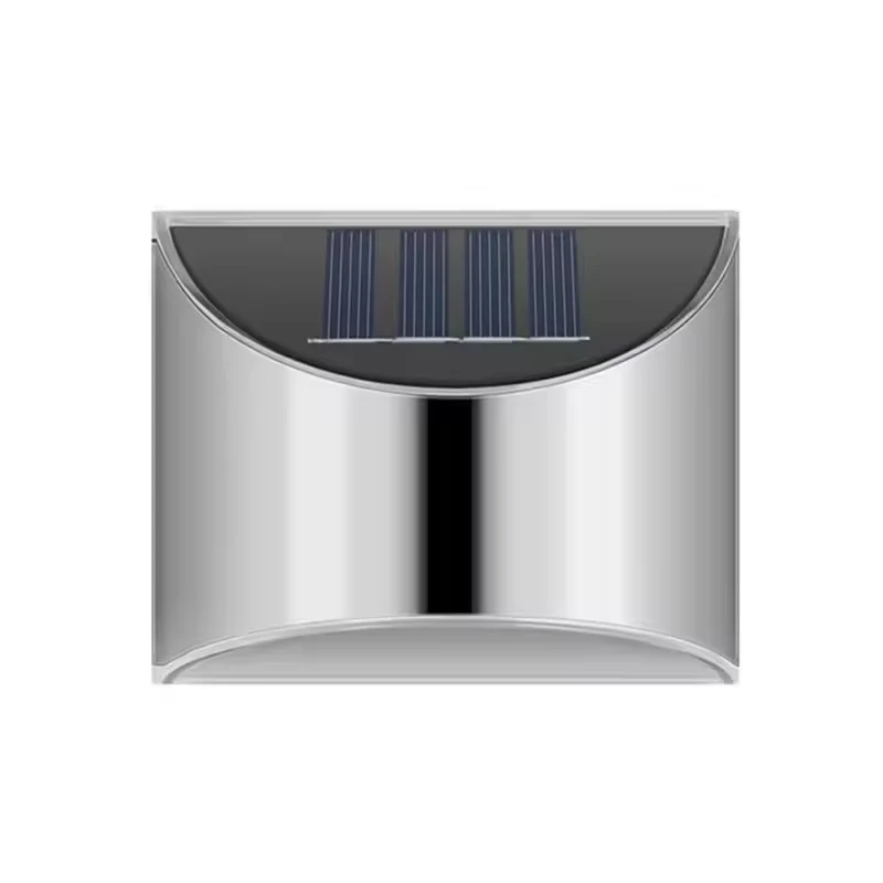 Euroselle Solar LED Outdoor Wall Lantern Stainless Steel IP65 Waterproof Garden Light