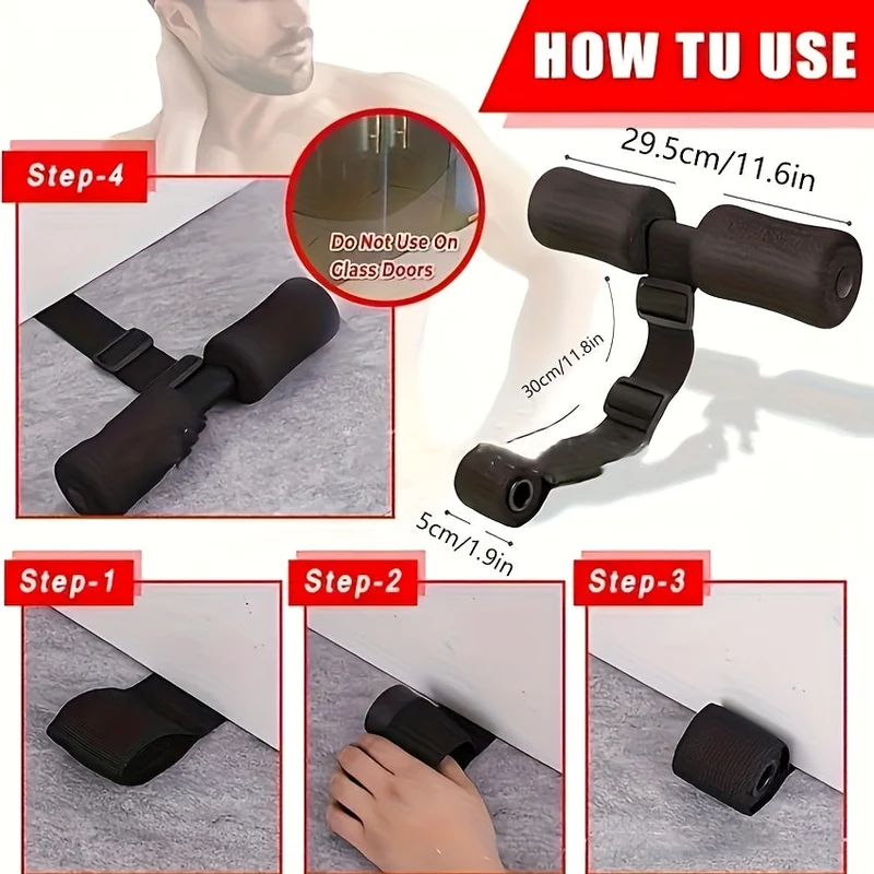 Euroselle Adjustable Door Anchor for Core and Leg Workouts