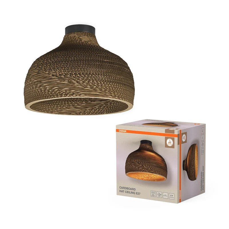 OSRAM DECOR Deckenleuchte Decor Cardboard Hat braun, E27