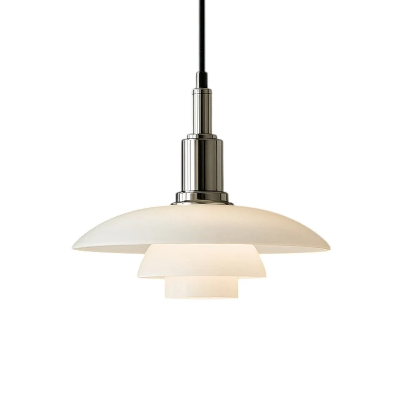 Nordell Glass and Metal Pendant Lamp for Scandinavian Tables