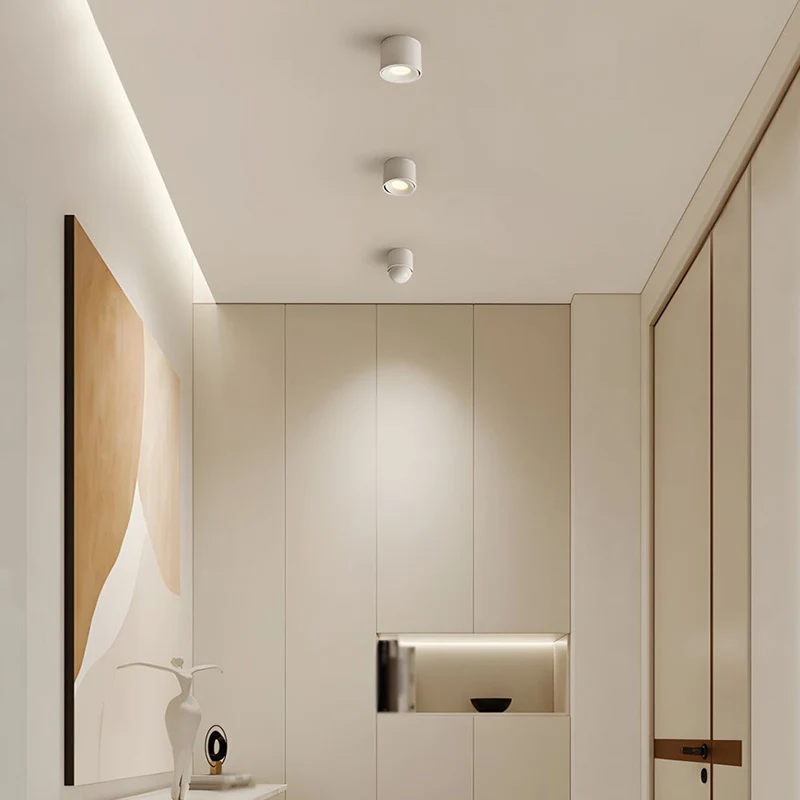 Euroselle Aluminum LED Ceiling Light With 30° Adjustable Tilt, 7W-12W