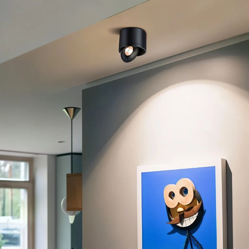Euroselle Aluminum LED Ceiling Light With 30° Adjustable Tilt, 7W-12W