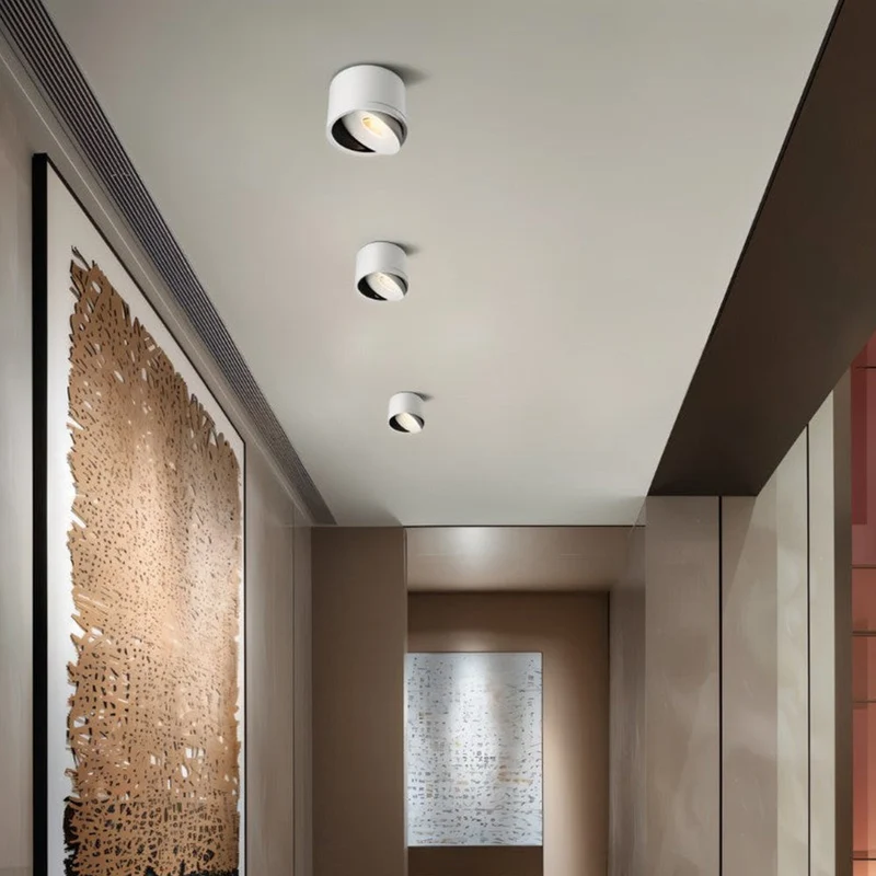 Euroselle Aluminum LED Ceiling Light With 30° Adjustable Tilt, 7W-12W