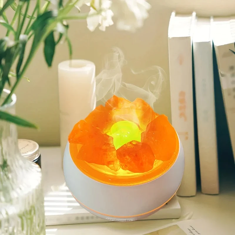 Euroselle USB Powered ABS Himalayan Salt Lamp Aroma Diffuser, 345ml Capacity