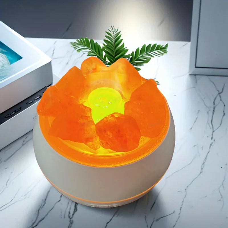 Euroselle USB Powered ABS Himalayan Salt Lamp Aroma Diffuser, 345ml Capacity