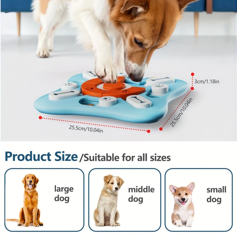 Euroselle Interactive IQ Puzzle Slow Feeder For Dogs