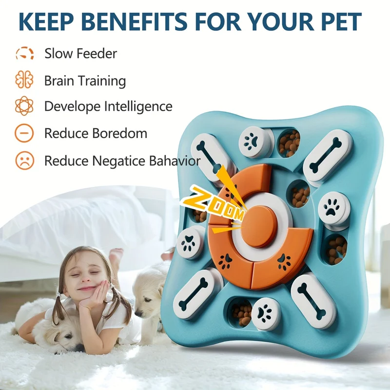 Euroselle Interactive IQ Puzzle Slow Feeder For Dogs