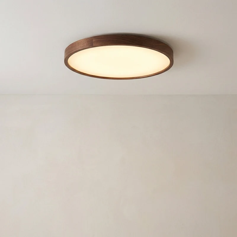 Aurel Dark Wood Ceiling Lamp With Natural Light Ambience Euroselle