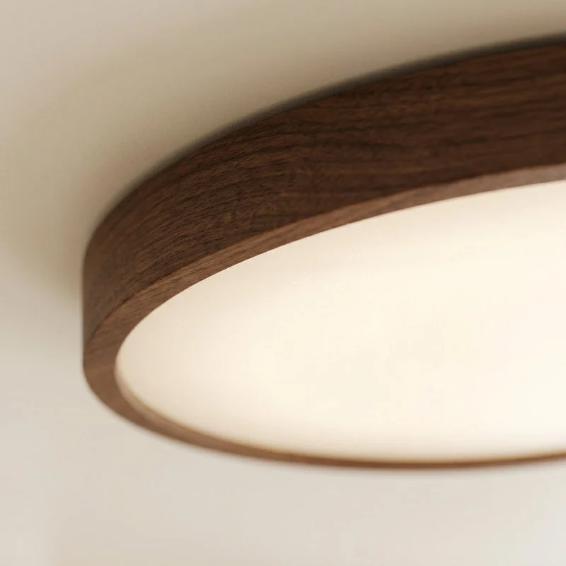 Aurel Dark Wood Ceiling Lamp With Natural Light Ambience Euroselle