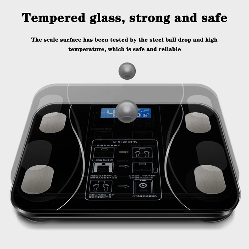 Euroselle Smart Body Weight Scale With LCD Display