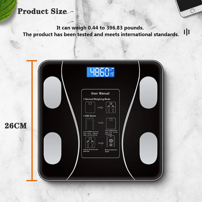 Euroselle Smart Body Weight Scale With LCD Display