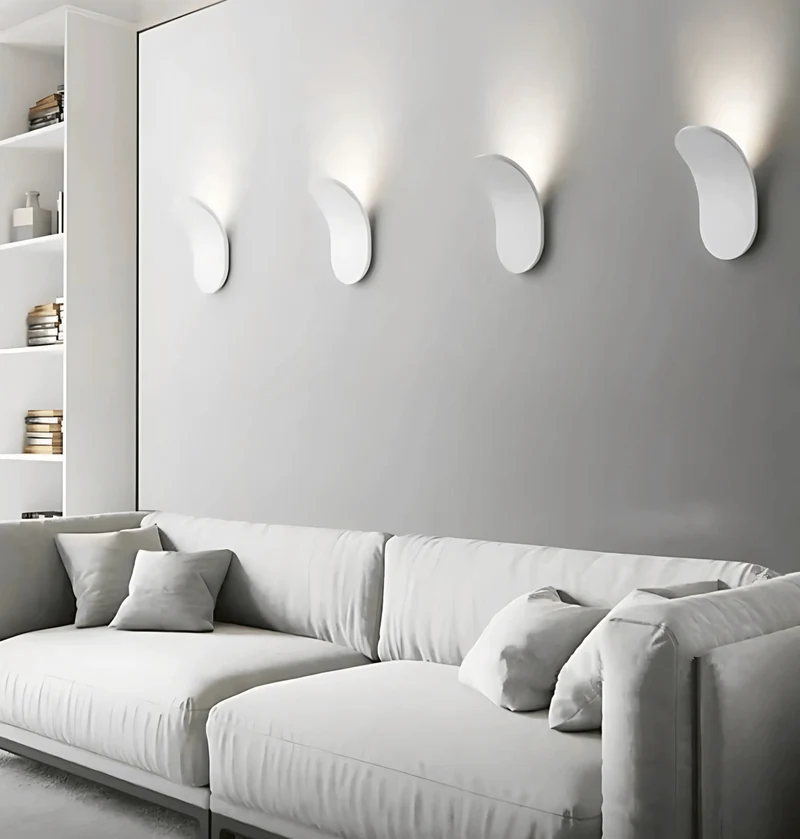 Euroselle Brushed Metal Wall Light Sleek Minimalist Ambient Fixture
