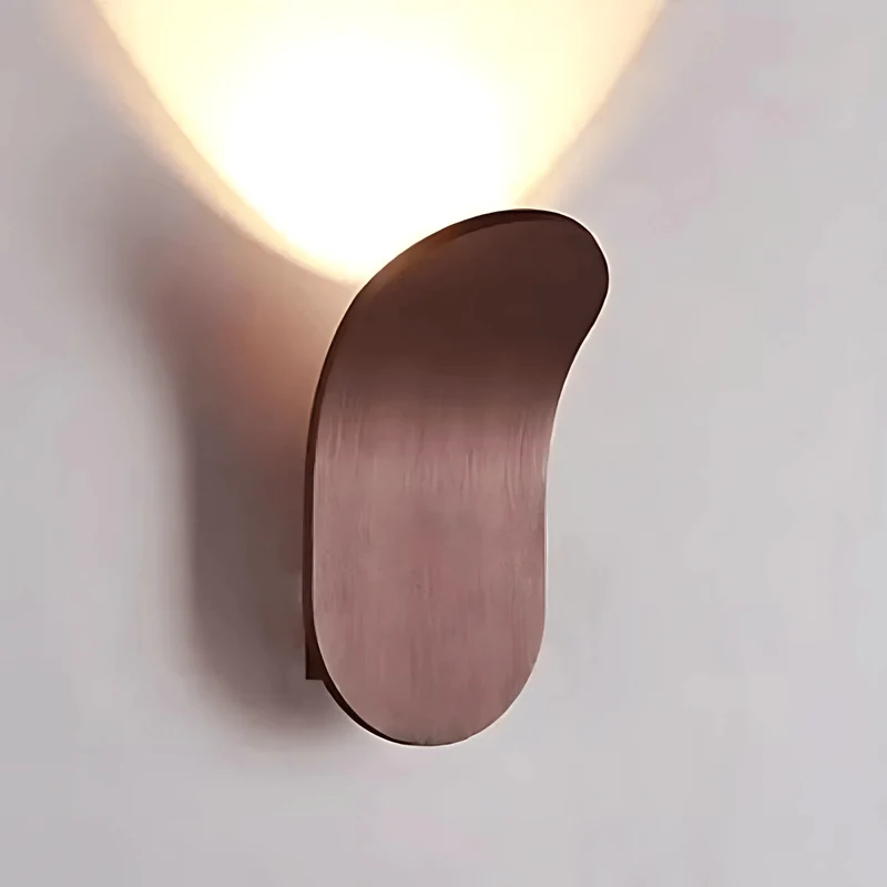 Euroselle Brushed Metal Wall Light Sleek Minimalist Ambient Fixture