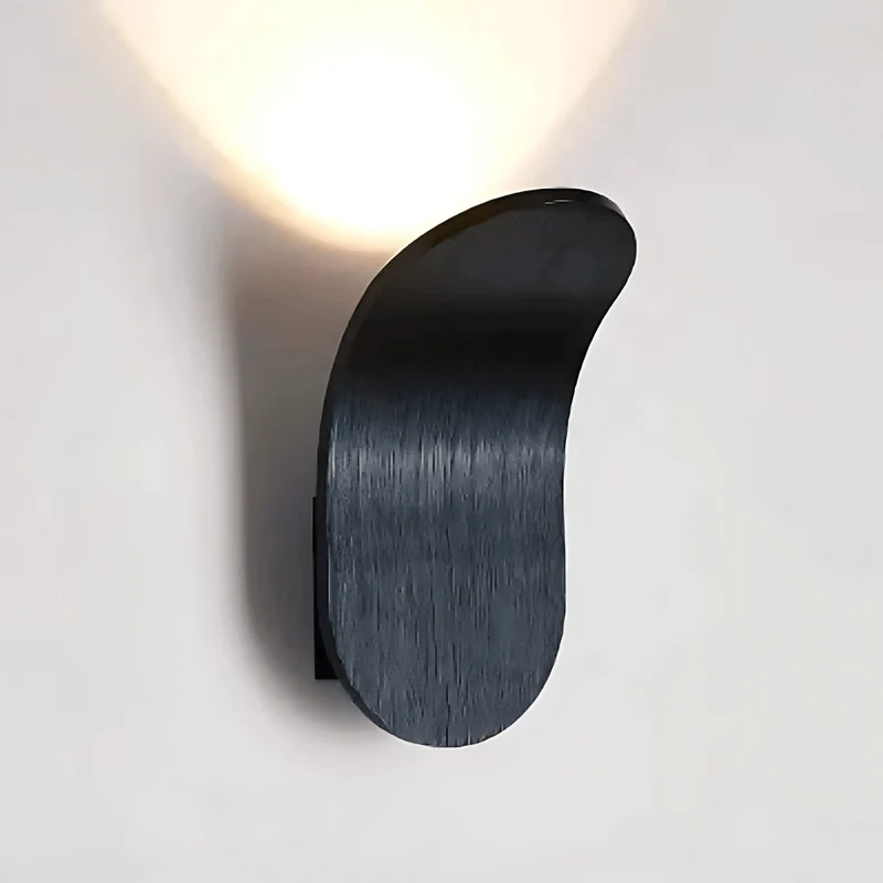 Euroselle Brushed Metal Wall Light Sleek Minimalist Ambient Fixture