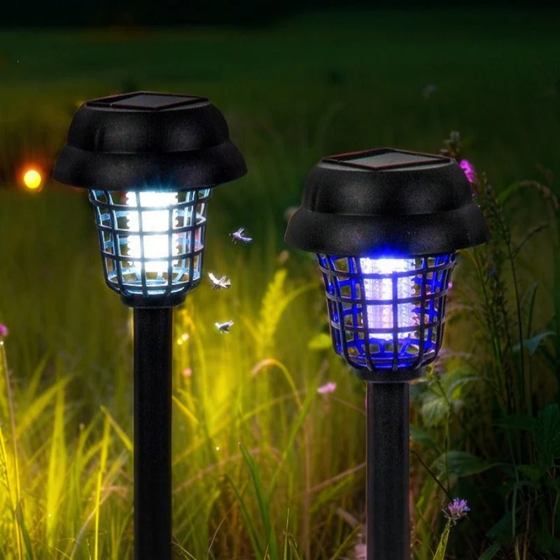 Euroselle Solar Mosquito Killer Lamp With IP65 Rating And LED Light Ground Mounted