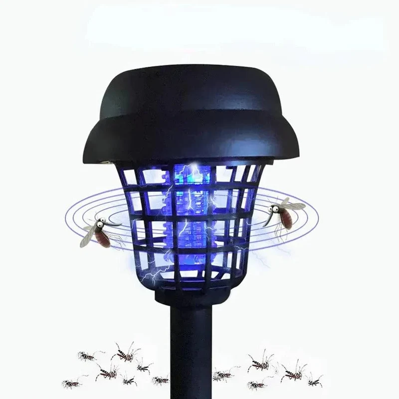 Euroselle Solar Mosquito Killer Lamp With IP65 Rating And LED Light Ground Mounted
