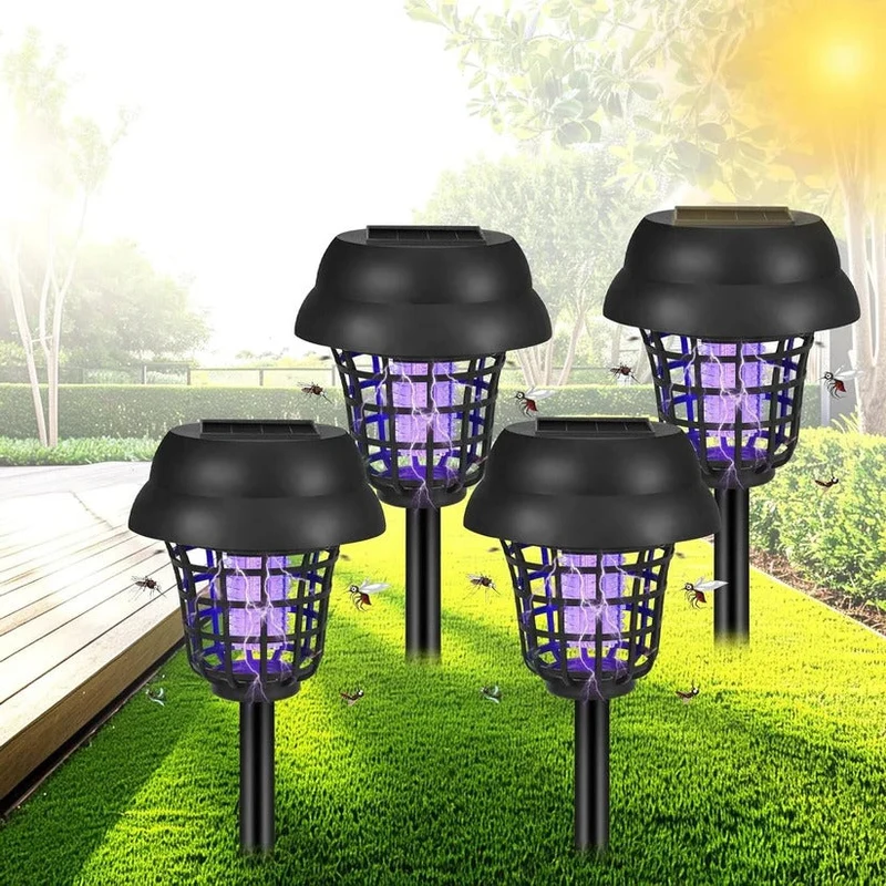Euroselle Solar Mosquito Killer Lamp With IP65 Rating And LED Light Ground Mounted