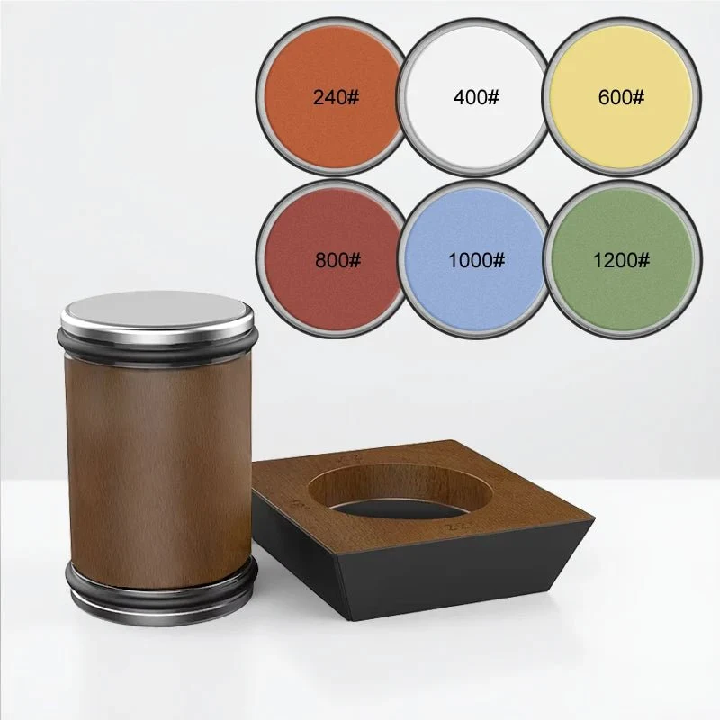 Euroselle Precision Rolling Knife Sharpening System With Diamond Grinder And Wooden Base