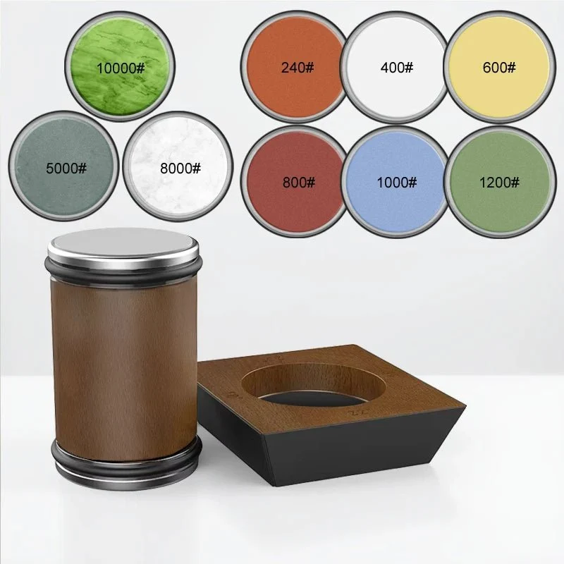 Euroselle Precision Rolling Knife Sharpening System With Diamond Grinder And Wooden Base