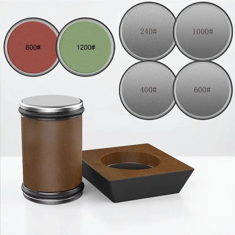 Euroselle Precision Rolling Knife Sharpening System With Diamond Grinder And Wooden Base