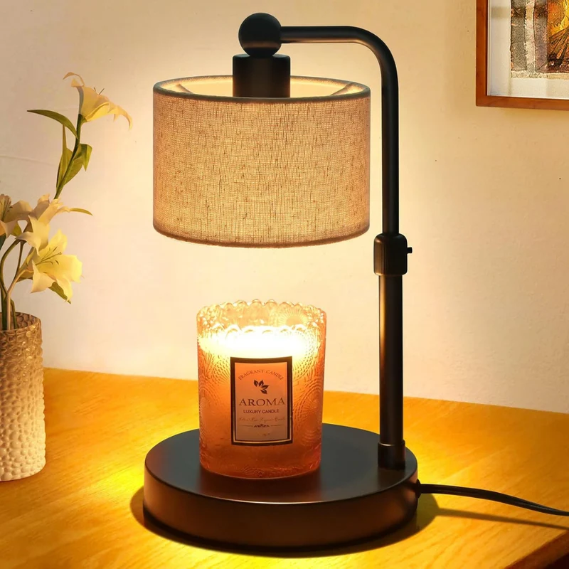 Euroselle Candle Warmer Lamp Flameless Fragrance With Timer And Adjustable Brightness