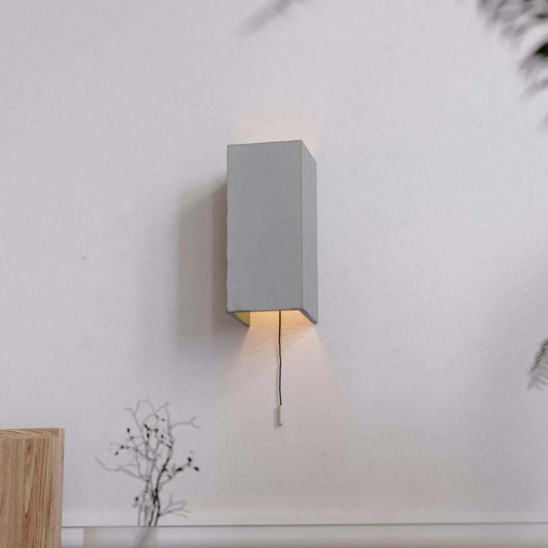 Gantlights B8 Beton Wandlampe rechteckig Up & Down