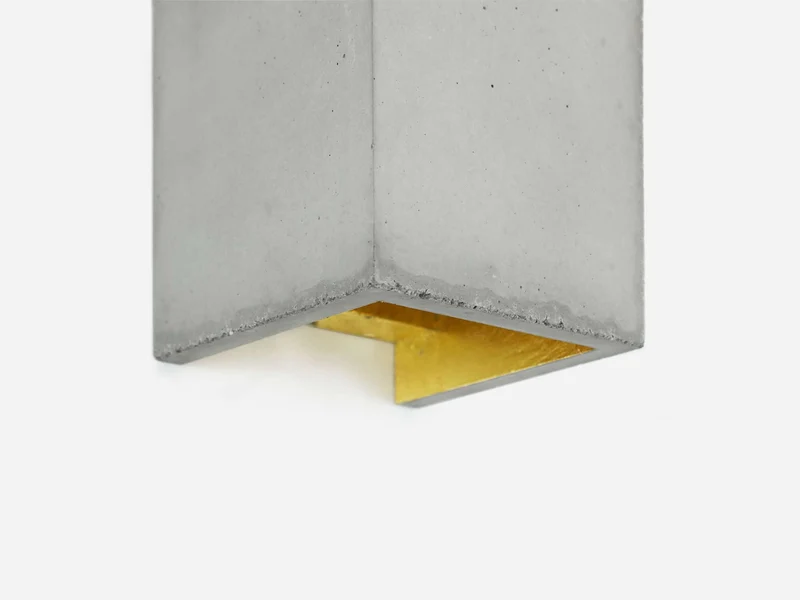 Gantlights B8 Beton Wandlampe rechteckig Up & Down