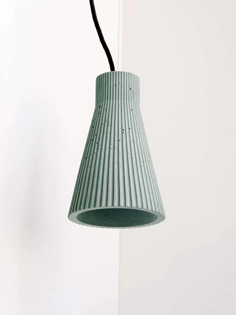 Gantlights S1 Beton Pendelleuchte geriffelt