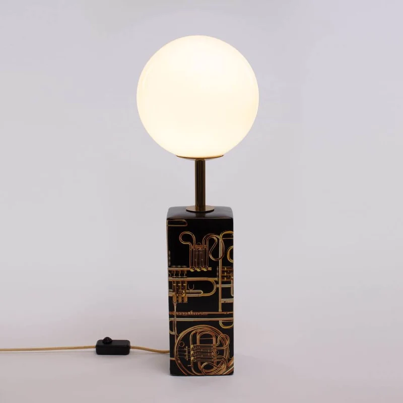 Seletti Toiletpaper Trumpets LED-Tischleuchte Porzellan Ø24cm H70cm