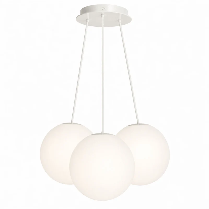 s.luce Orb Cluster Glas-Pendelleuchte 3-flammig 3x30cm