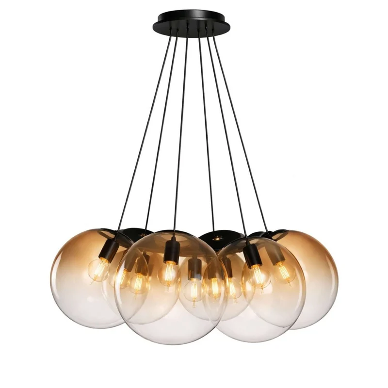 s.luce Orb Cluster Mehrfach-Pendelleuchte 7-flammig 7x20cm