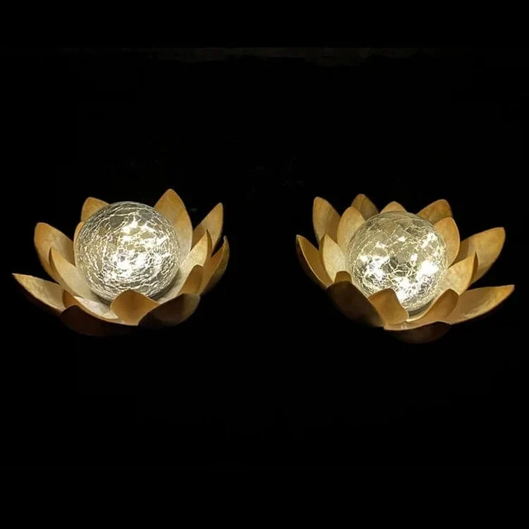 Euroselle Solar Lotus Lamp For Elegant Outdoor Ambience
