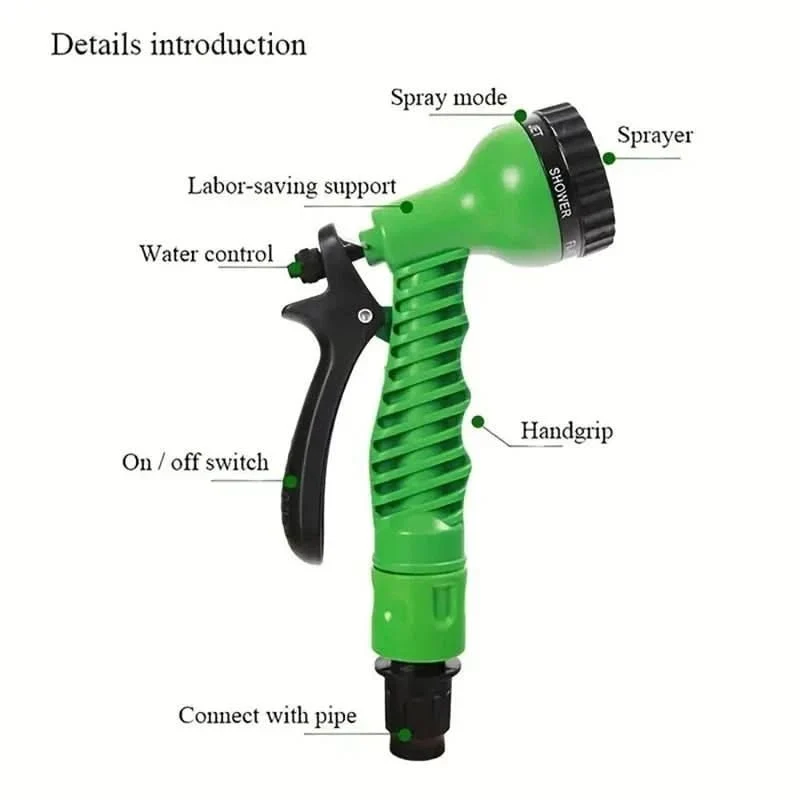 Euroselle High-Pressure Expandable Garden And Car Hose Durable
