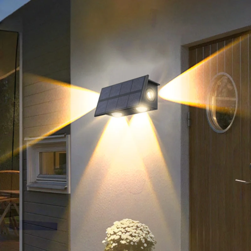 Euroselle Solar Outdoor Wall Light With IP65 Waterproof ABS Smart Sensor