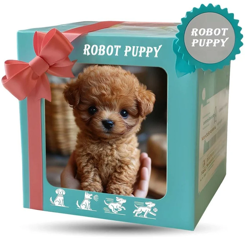 Euroselle Interactive Realistic Plush Dog Toy With Touch Response, Soft Cuddly Design, And Sounds