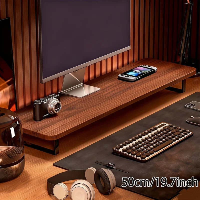 Euroselle Elevated Monitor Stand for Ergonomic, Space Saving Workspace