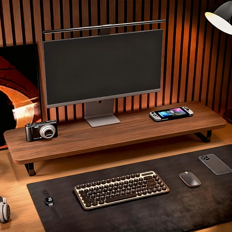 Euroselle Elevated Monitor Stand for Ergonomic, Space Saving Workspace