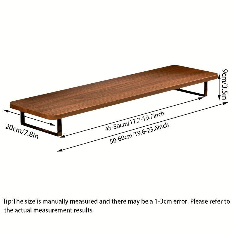 Euroselle Elevated Monitor Stand for Ergonomic, Space Saving Workspace