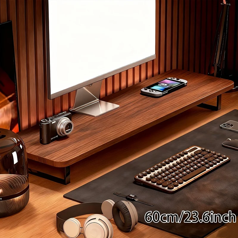 Euroselle Elevated Monitor Stand for Ergonomic, Space Saving Workspace