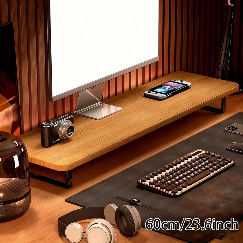 Euroselle Elevated Monitor Stand for Ergonomic, Space Saving Workspace
