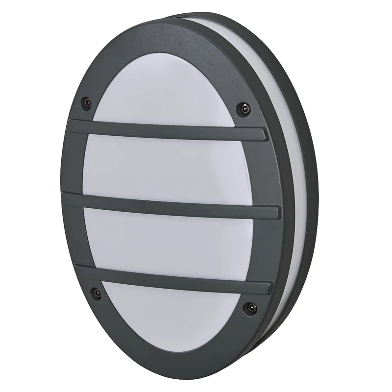 OSRAM ENDURA CLASSIC ORBICK W Außenleuchte, Wandleuchte, E27-Fassung, dunkelgrau, Aluminium, schnelle & einfache Installation, mattierter Diffusor, IP65 Schutzklasse, Anwendung im Außenbereich