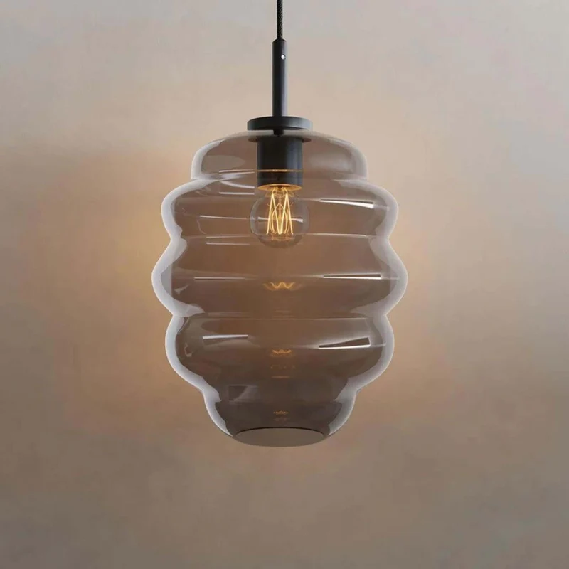 s.luce Echos Cluster Glas-Pendelleuchte 7-flammig 7x25cm
