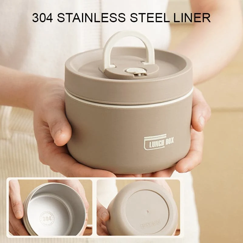 Euroselle Double-Walled Insulated Lunch Box For Warm Meals