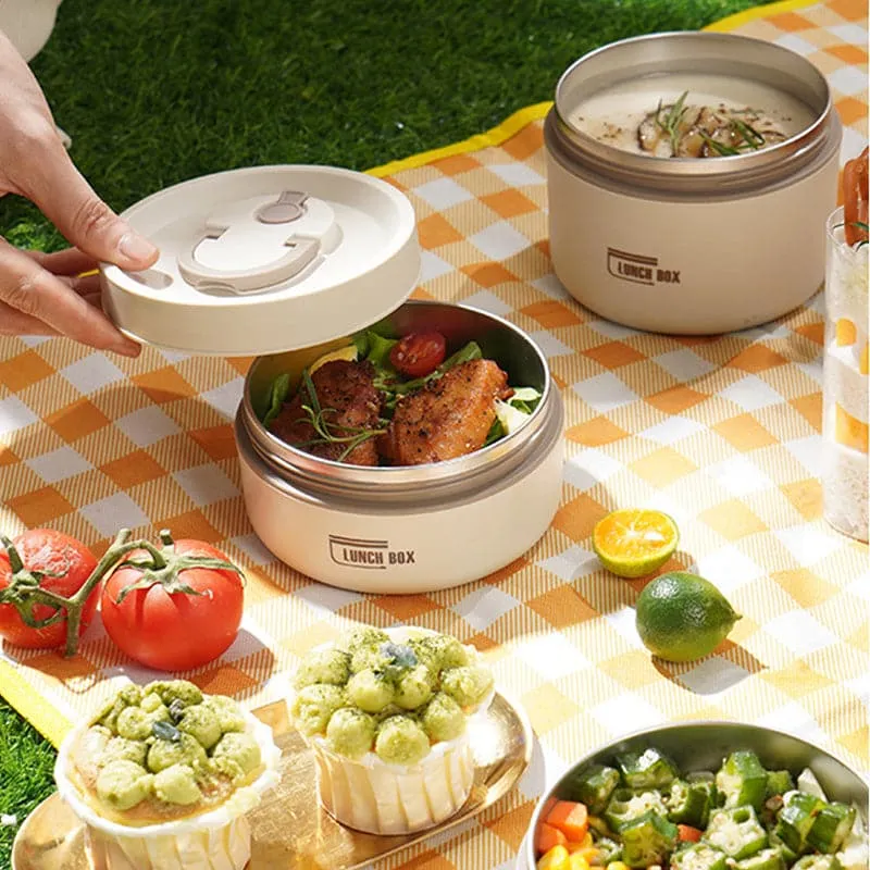 Euroselle Double-Walled Insulated Lunch Box For Warm Meals